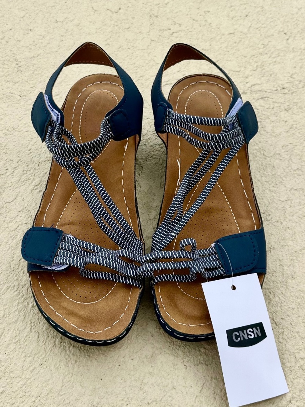 CNSN Fisherman-Style Casual Sandals, NWT, Size 9